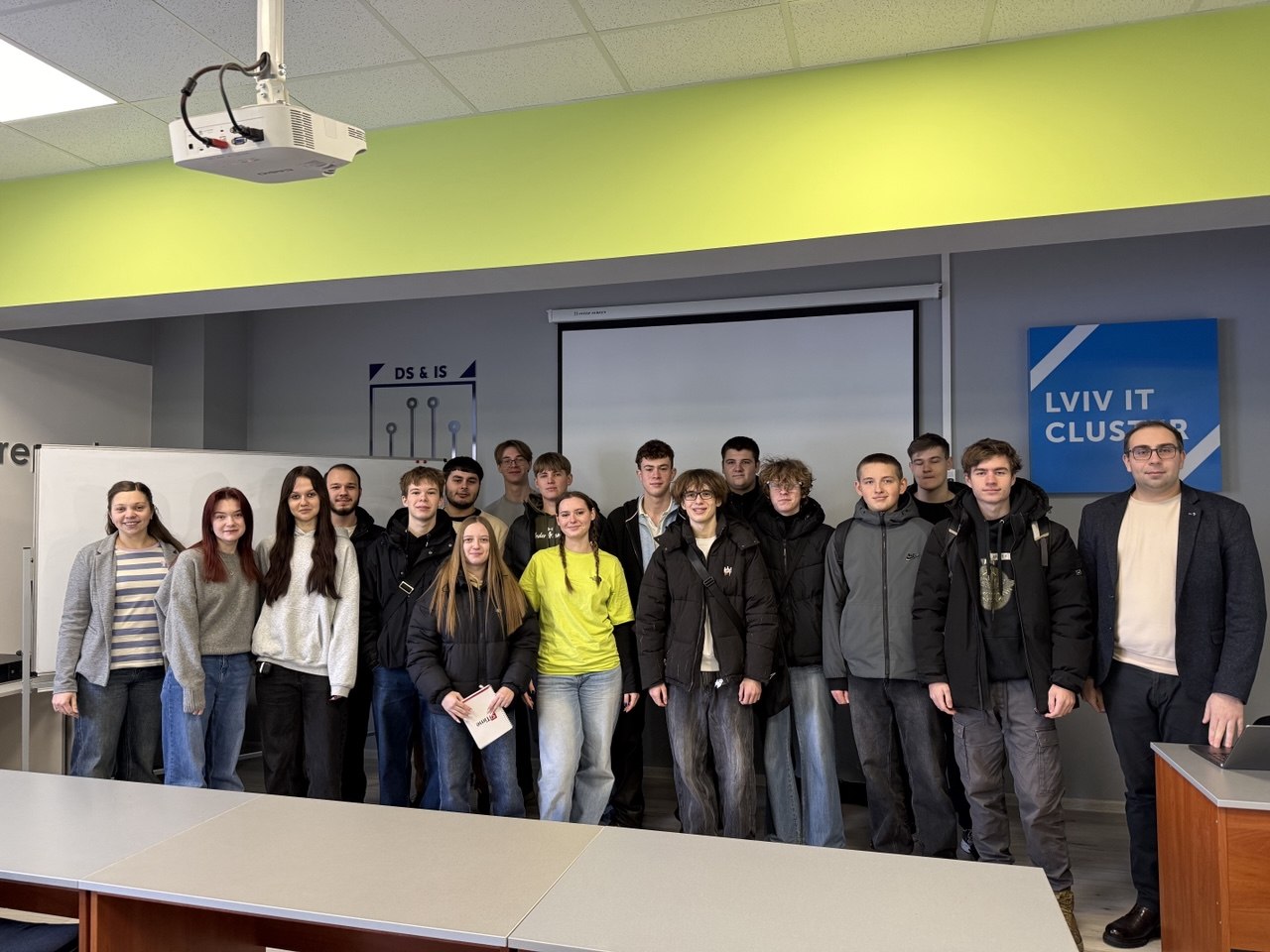 Student group after a session in the Lviv IT Cluster classroom